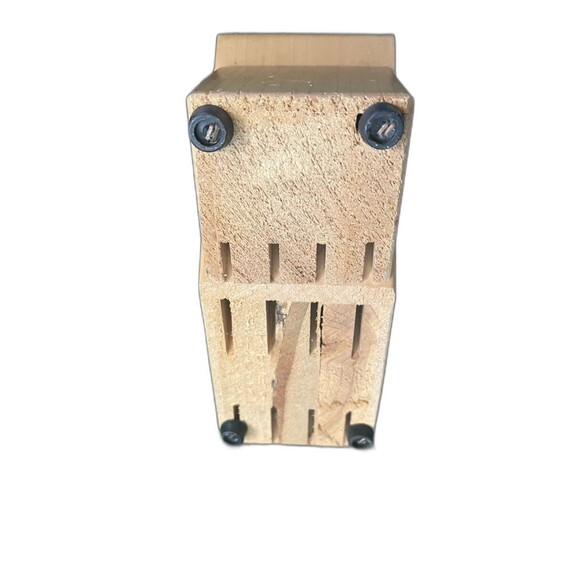 Cutco 18-Slot Knife Block | Honey Oak Wood Holder | Countertop Organizer Stand - Picture 7 of 10